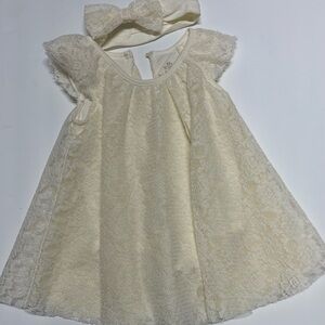 Baby Starters Cream Lace Dress